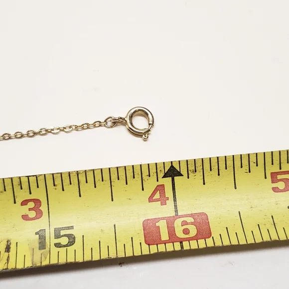 Vintage Petite Gold Leaf with Pearl Necklace - Picture 5 of 5